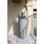 Pottery Pots Natural Dax ronde plantenbak hoog grijs buiten